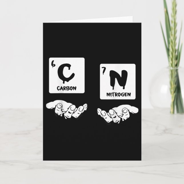 Carte 67 Mème Science Chimie Nerd Tableau Périodique Hum (Devant)
