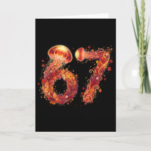 Carte 67 Meme Six Seven 6 7 Humour Méduse Action de grâc