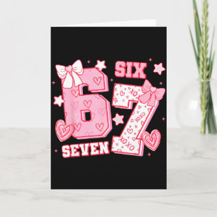 Carte 67 Meme Six Seven 6 7 Jours de la Saint-Valentin
