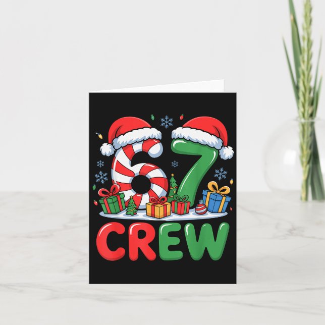 Carte 67 Meme Six Seven Funny Christmas Women Men Boys G (Devant)
