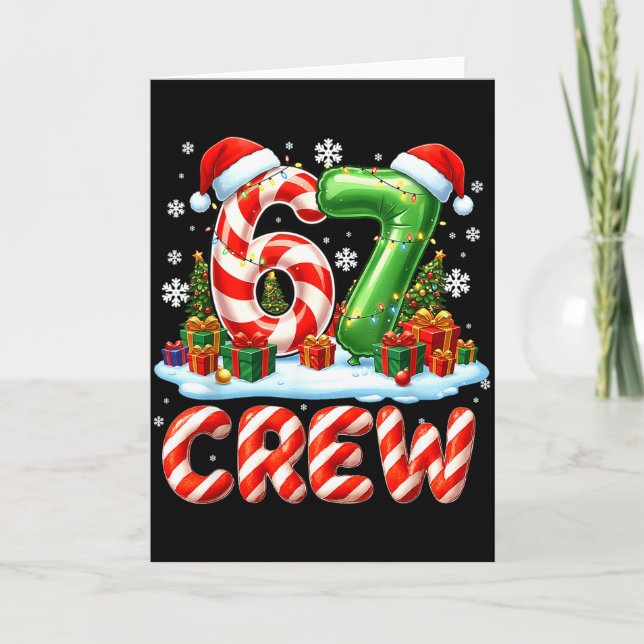 Carte 67 Meme Six Seven Funny Christmas Women Men Boys G (Devant)