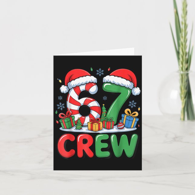 Carte 67 Meme Six Seven Funny Christmas Women Men Boys G (Devant)