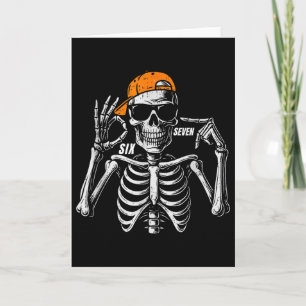 Carte 67 Meme Squelette Tendance Halloween Drôle Six Sep