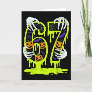 Carte 67 Mème Squelette Tendance Halloween Drôle Six Sep