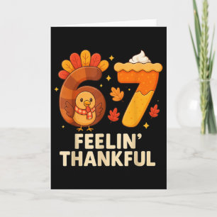 Carte 67 Meme Thanksgiving Day drôle de vacances Six