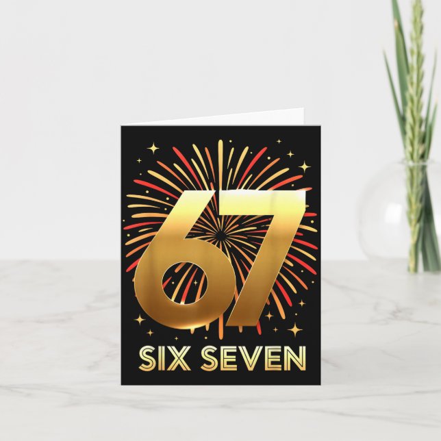 Carte 67 New Years Eve Party Pajama Shirt 6 7 Meme 67 20 (Devant)