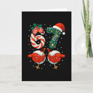 Carte 67 Noël 6 7 Mème Ski Noël Pyjama d'hiver
