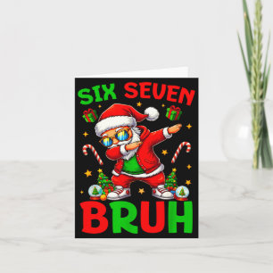 Carte 67 Noël Drôle Six Sept Mème Brainrot Père Noël K