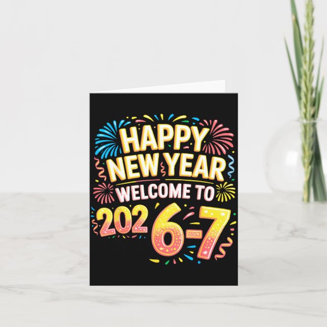 Carte 67 Nouvel An - Bonne Année 2026-7 Drôle 67 (Devant)