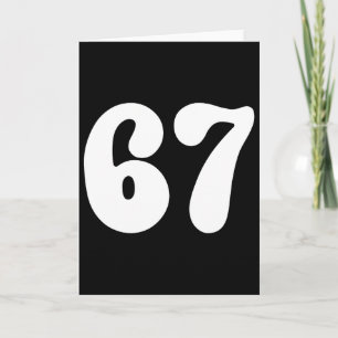Carte 67 Numéro Six Sept Drôle Mème Argot Ado Enfants Ma