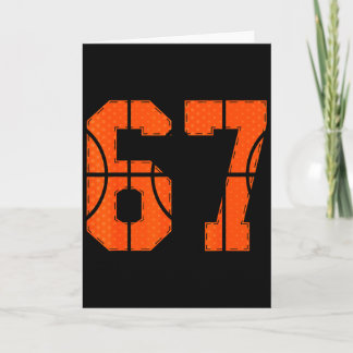 Carte 67 Numéro Six Sept Drôle Mème Gen Alpha Argot Bas