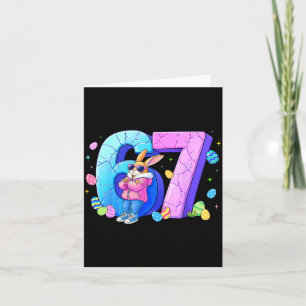Carte 67 oeuf de lapin pour enfants garçon fille femmes
