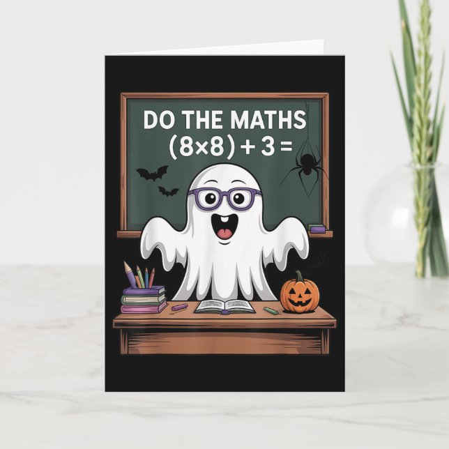 Carte 67 Prof Ghost Halloween Six Seven Meme Faire Le M (Devant)