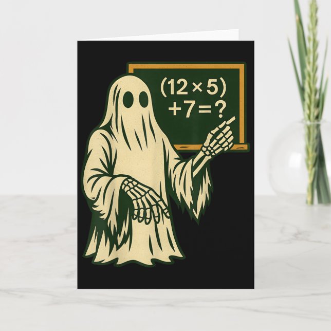 Carte 67 Professeur Fantôme Halloween Six Sept Meme Brai (Devant)