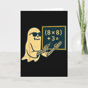 Carte 67 Professeur Halloween Squelette Fantôme Six Sept