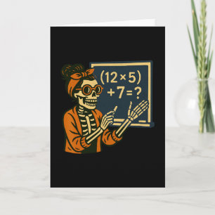 Carte 67 Professeur Halloween Squelette Six Sept Mème Ce