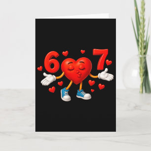 Carte 67 Saint-Valentin Six Sept Cœurs Mignons 6 7 Mème 