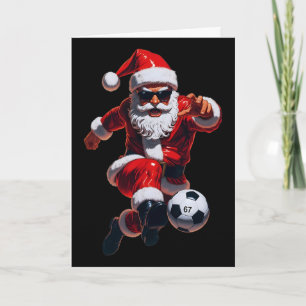 Carte 67 Santa du Foot Six Sept Mème Noël Sport Hommes