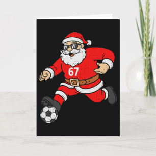 Carte 67 Santa Foot Six Sept Mème Noël Sport Hommes