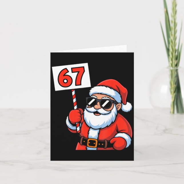 Carte 67 Santa Six Seven Christmas  (Devant)
