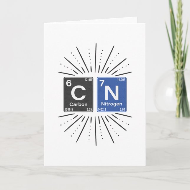 Carte 67 Science Mème Humour Chimie Nerd Tableau Périodi (Devant)