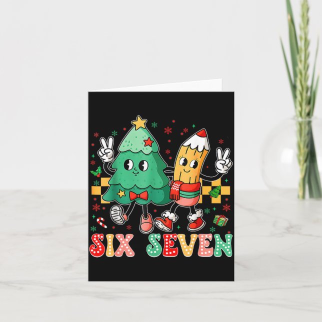 Carte 67 Shirt For Teachers 67 Meme Six Seven Christmas  (Devant)