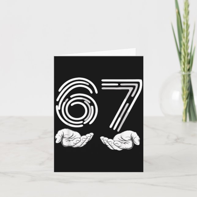 Carte 67 Shirt, Funny Shirts 67 Kid Meme Six Seven Graph (Devant)