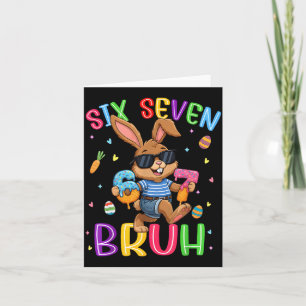 Carte 67 six sept bruh glace goutte mignon lapin Pâques