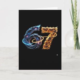 Carte 67 Six Seven 6 7 Création Meme Drôle 6 7 4 