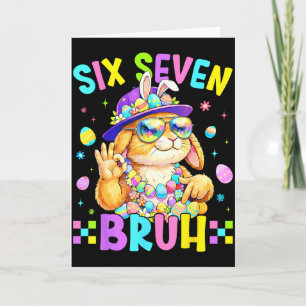 Carte 67 Six Seven Bruh Bunny Pour Enfants Filles Garçon