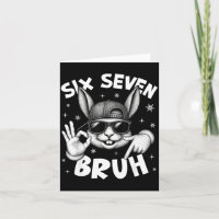 67 Six Seven Bruh Cute Bunny Face With Sungles Eas