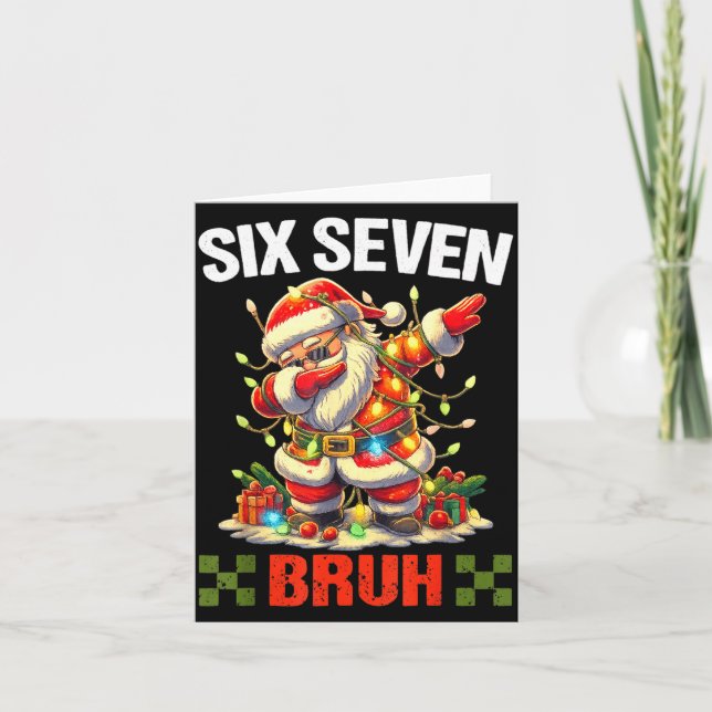 Carte 67 Six Seven Burh Funny Christmas 6 7 Meme Men Wom (Devant)
