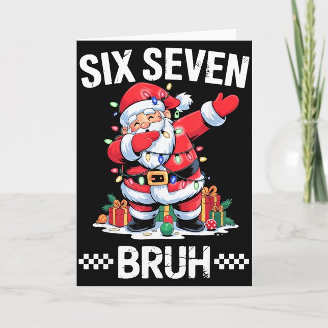 Carte 67 Six Seven Burh Noël 6 7 Meme  (Devant)