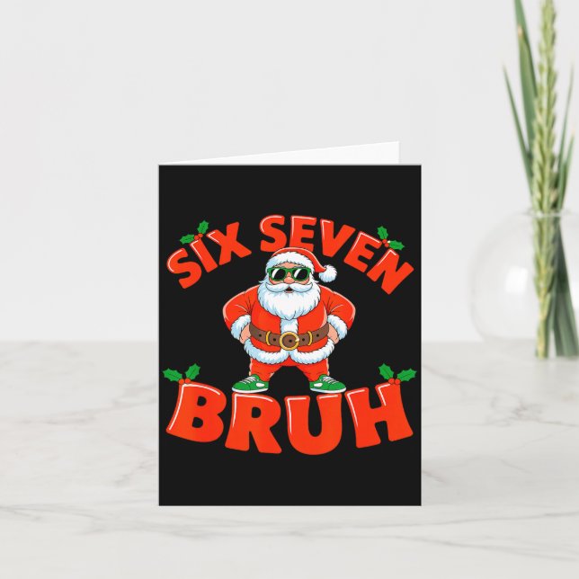 Carte 67 Six Seven Christmas Bruh Santa Six Seven Christ (Devant)