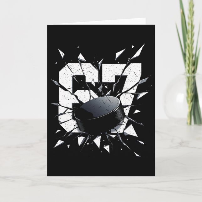 Carte 67 Six Seven Hockey Génération Alpha Brainrot Meme (Devant)