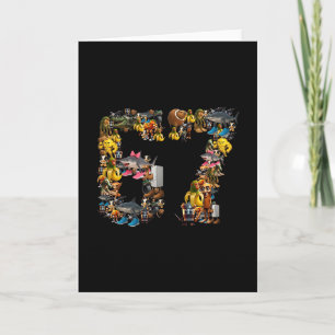 Carte 67 Six Seven Meme d'anniversaire Viral Brainrot it