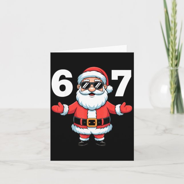 Carte 67 Six Seven Santa Xmas Christmas  (Devant)