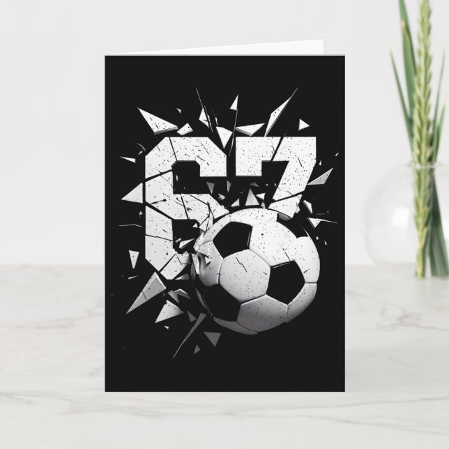 Carte 67 Six Seven Soccer Génération Alpha Brainrot Mème (Devant)