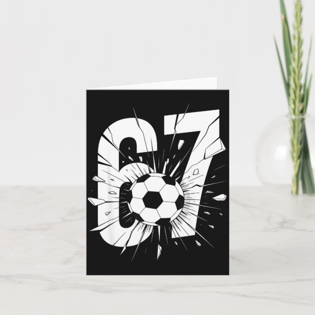 Carte 67 Soccer Six Seven 6 7 Meme 67  (Devant)