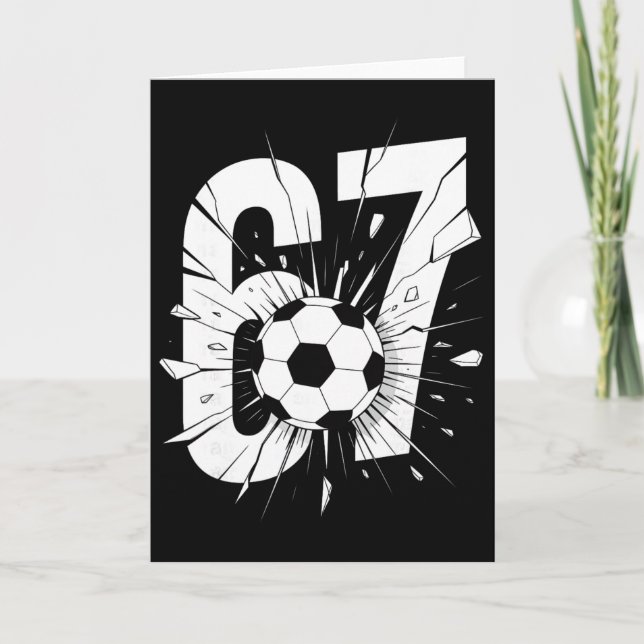 Carte 67 Soccer Six Seven 6 7 Mème 67 _2  (Devant)