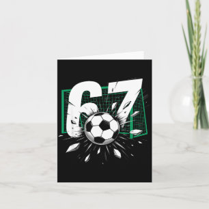 Carte 67 Soccer Six Seven 6 7 Mème 67 Pour Garçons Homme