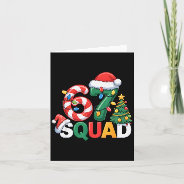 Carte 67 Squad Prof de l'équipe Conception de Noël Drôle (Devant)