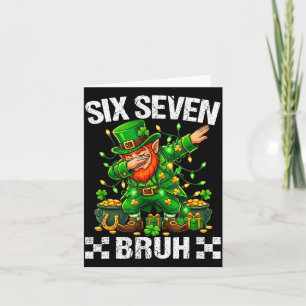 Carte 67 St Patrick drôle Six Seven Meme Lutins Garçon