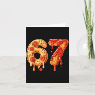 Carte 67 Zza Mème Drôle Six Sept Argot Gen Alpha Enfants