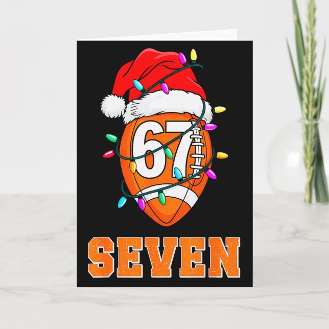 Carte 67endy Xmas Football – Six &amp; Seven Matching Co (Devant)