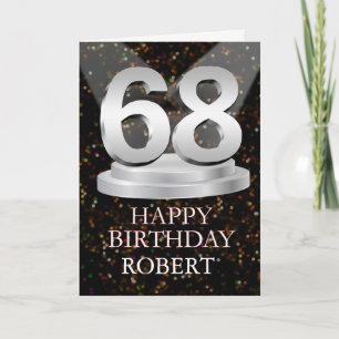 Carte 68e anniversaire Points saillants Ajouter une cart