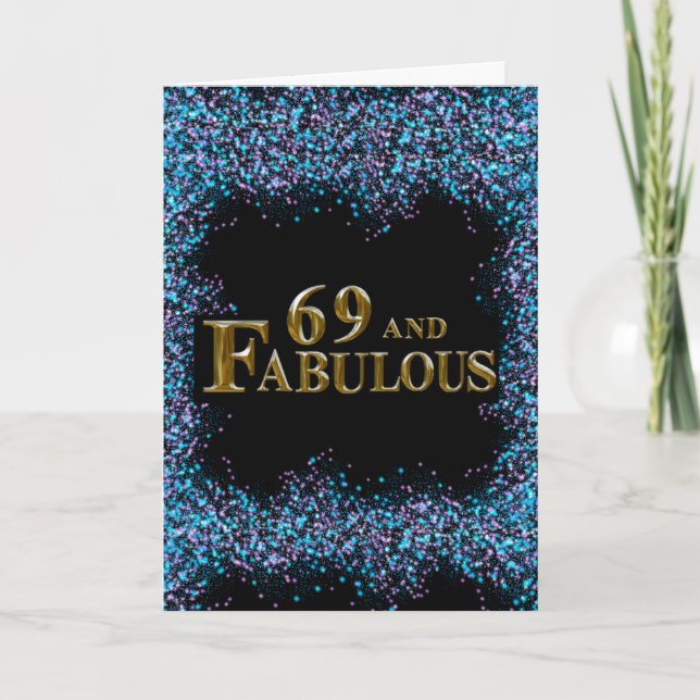 Carte 69e anniversaire  (Devant)