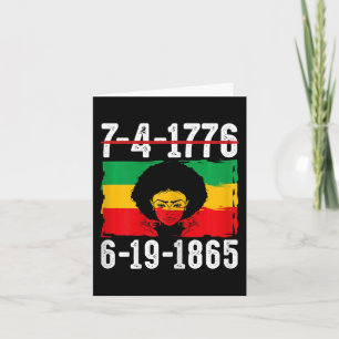 Carte 6-19-1865 Mois de l'histoire des Noirs afro-améric