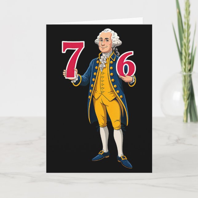 Carte 6 7 7 6 George Washington Six Sept  (Devant)