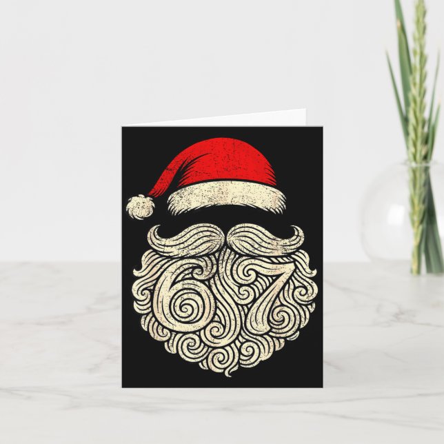 Carte 6 7 Christmas 67 Santa Six Seven Christmas Boys Te (Devant)